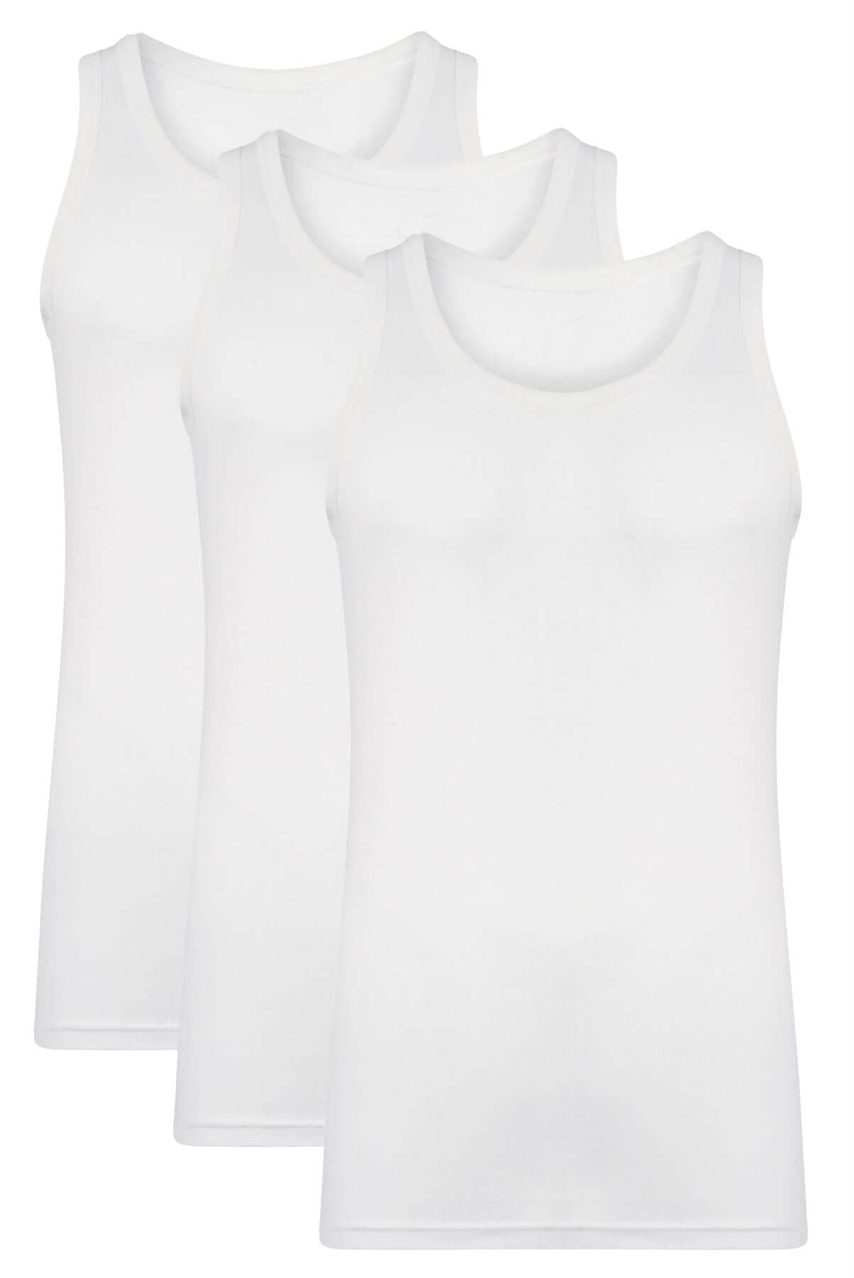 Pack of 6 Men's 100% Cotton Vests Comfortable Fitted Stretch Gym Muscle Tops Multiple Colours and Sizes S-XXL by Sock Stack