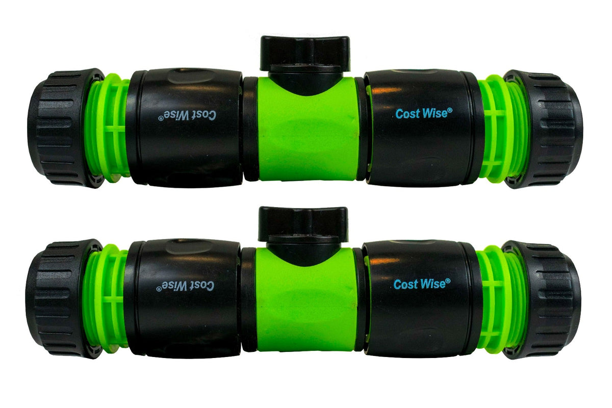Cost Wise Snap On Male-Male In Line Valve Kit Black/Green
