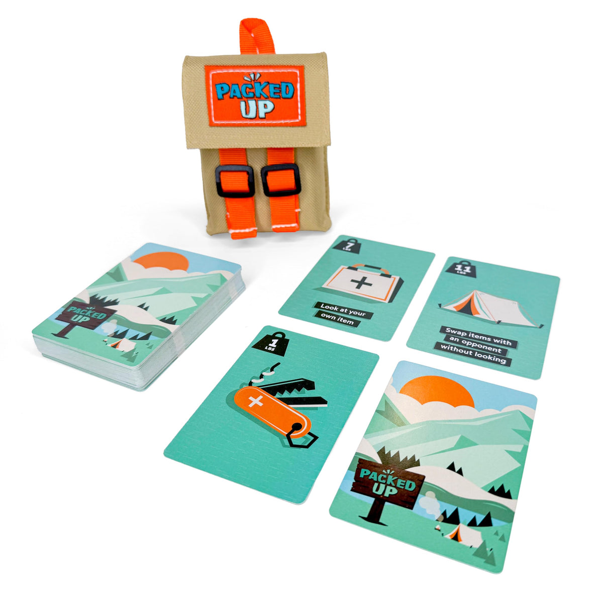 Packed Up! Fast-Paced Memory & Strategy Card Game for Families & Kids 8+ (1-6 Players)