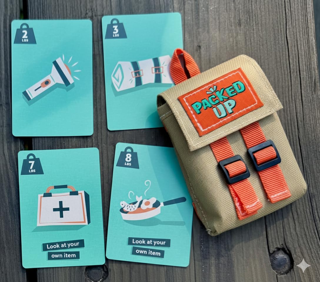 Packed Up! Fast-Paced Memory & Strategy Card Game for Families & Kids 8+ (1-6 Players)
