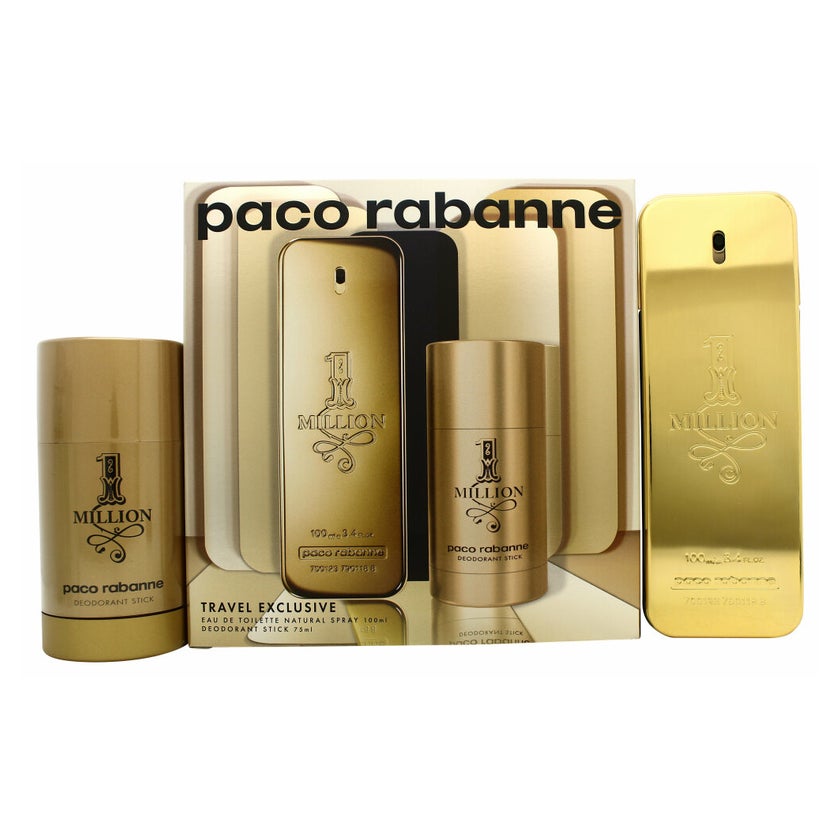 Paco Rabanne 1 Million Gift Set 100ml EDT + 75ml Deodorant Stick