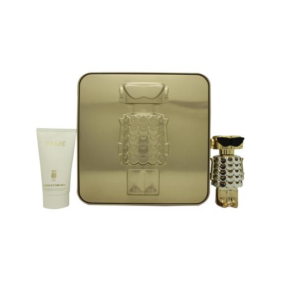 Paco Rabanne Fame Gift Set 50ml EDP + 75ml Body Lotion Women's Fragrance