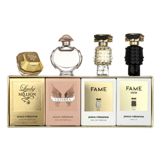 Paco Rabanne Miniatures For Him Gift Set 5ml 1 Million EDT + 5ml 1 Million Elixir EDP + 5ml Invictus EDT + 5ml Phantom EDT Men's Fragrance