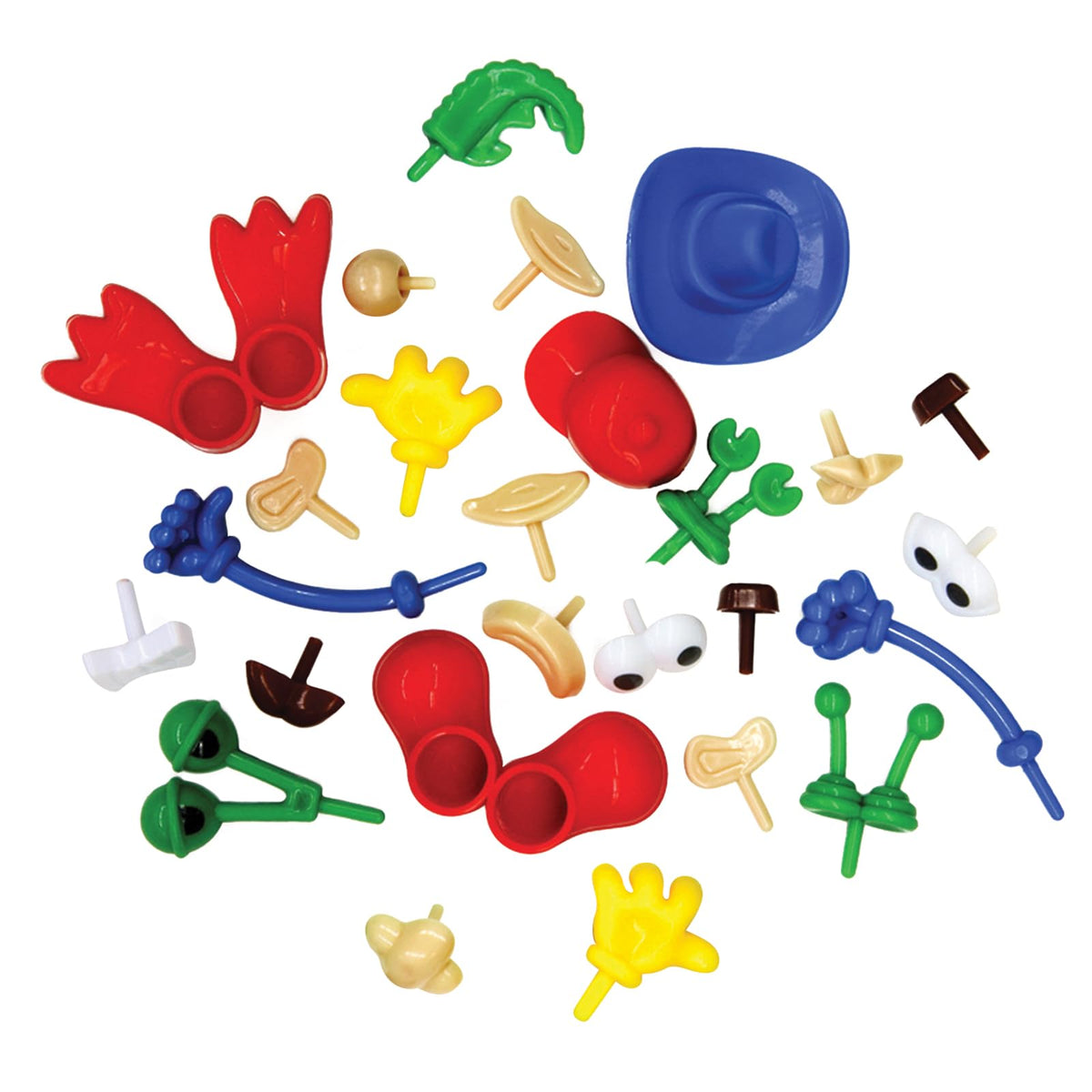 Pacon Creativity Street Dough & Clay Body Parts, Assorted — 26 Shapes