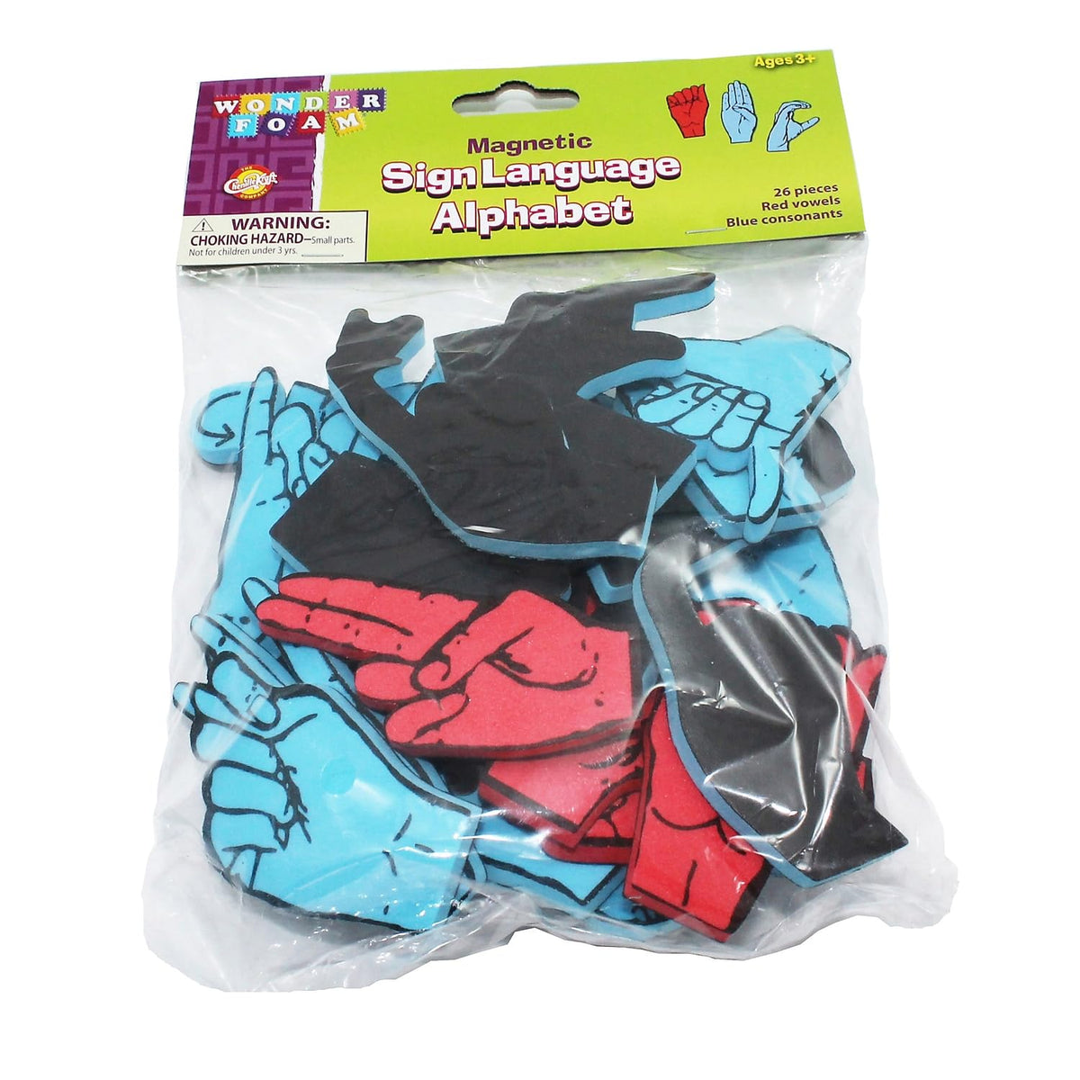 Pacon WonderFoam Magnetic Sign Language Letters – 26 Letters Set