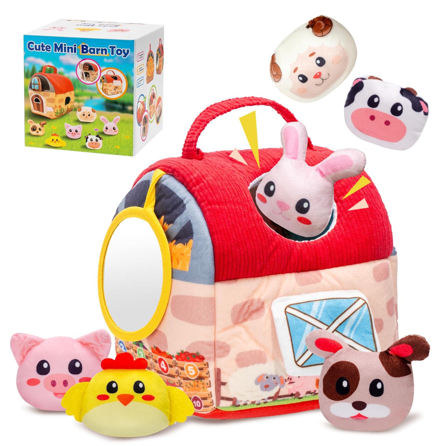 PADONISE Baby Toys 1–3 Years | Montessori Sensory Farm Animals Set