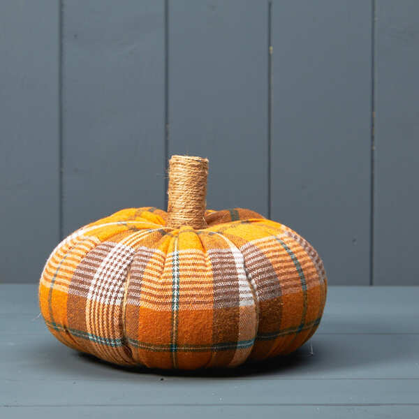 Fabric pumpkin D19 x H14cm  Weight-144g