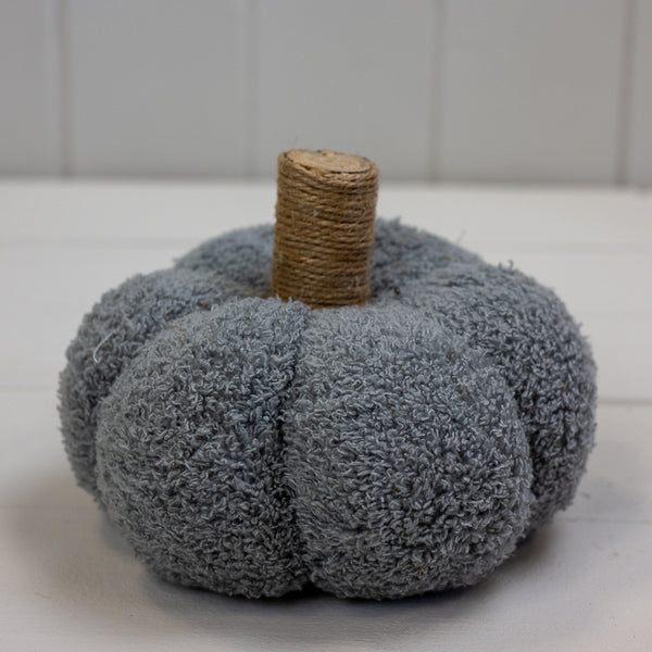Grey Fabric Pumpkin L14xW14xH11cm  Weight-84g
