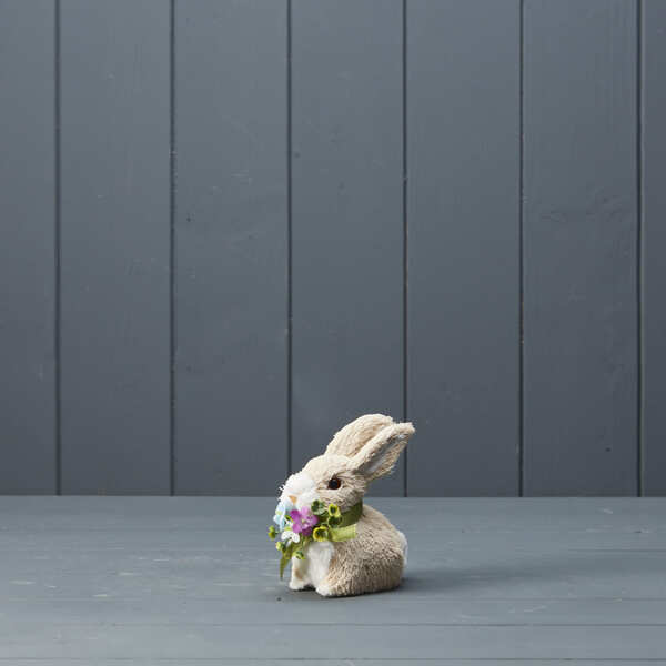 Rabbit with Bouquet H10.5 W10 D6.5