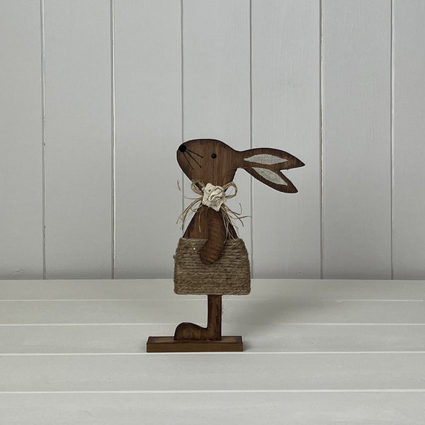 Wooden Girl Rabbit TC16x2.5cm H20.5cm  Weight-83g