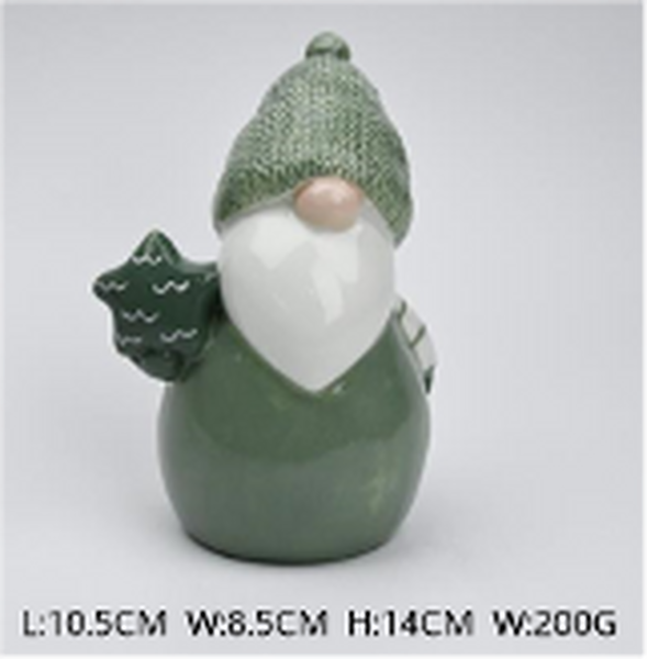 Large Nordic Green Gonk Holding Star
