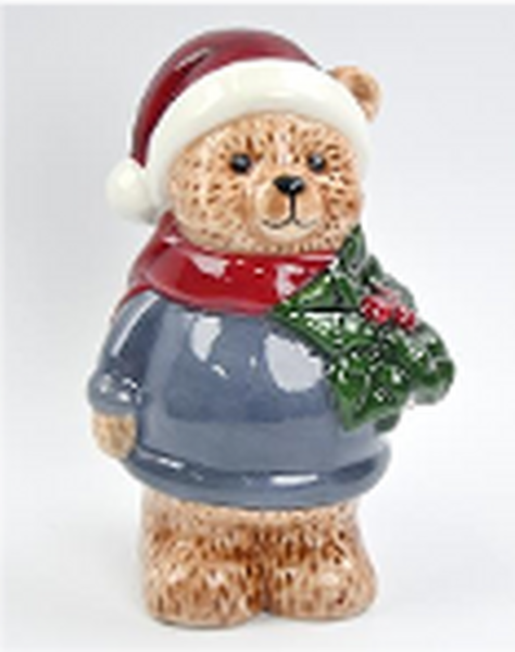 Satchville Bear in Winter Blue and Holly