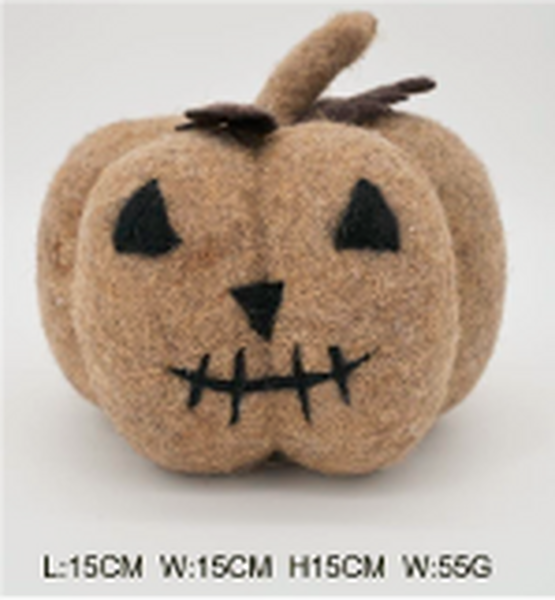 Felt Natural Halloween Pumpkin Medium