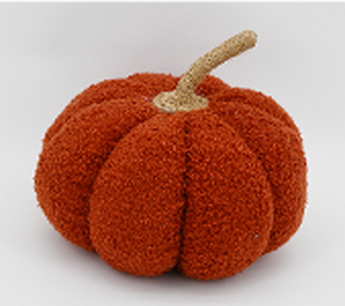 Orange Boucle Pumpkin Large