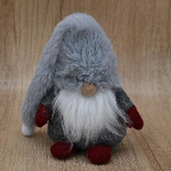 Grey Gonk with Red Feet and Gloves