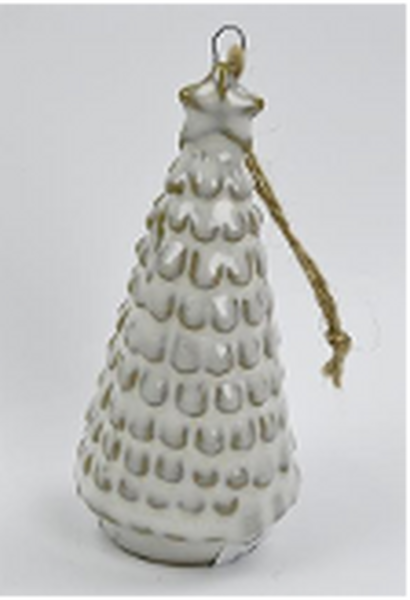 Natural Ceramic Standing/Hanging Christmas Tree Ornament