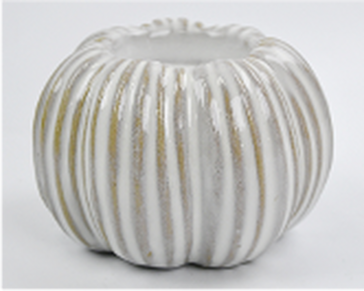 Ceramic Natural Pumkin Tealight Holder