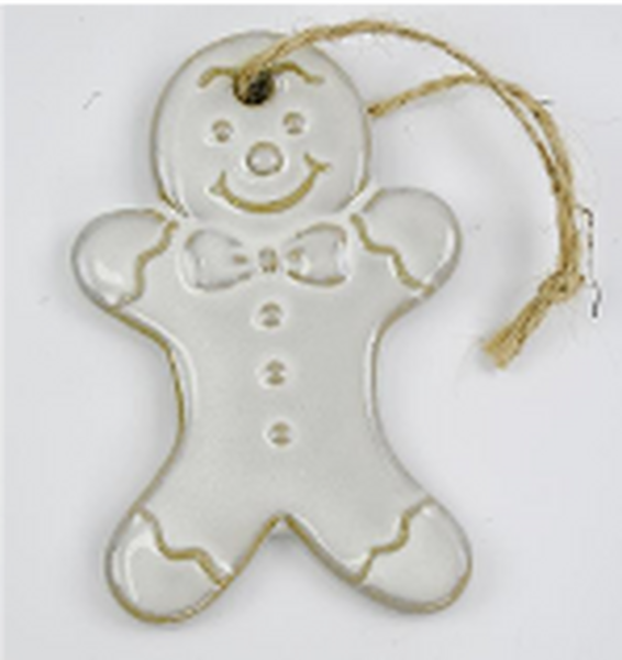 Ceramic Natural Hanging Gingerbread Man