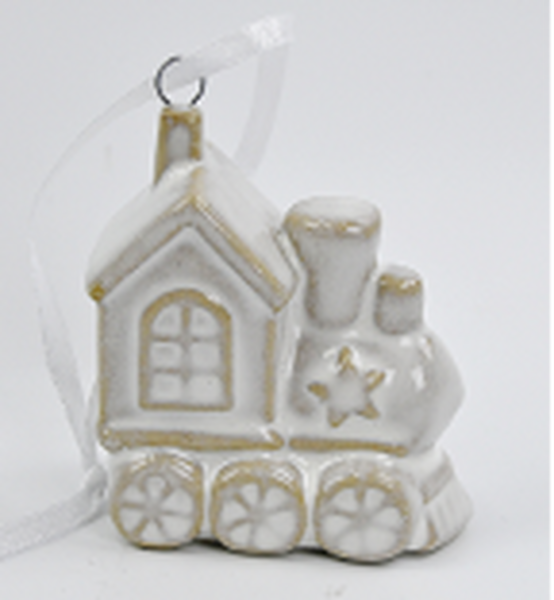 Hanging Ceramic Natural Train