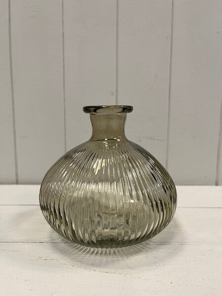 Smokey Brown Decorative Bottle 14cm x 14cm x 13cm