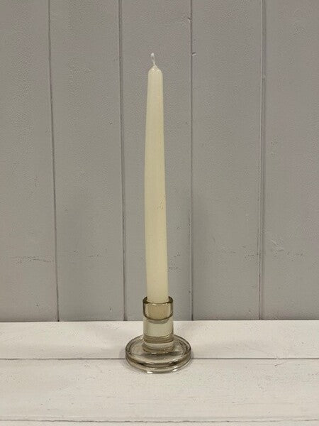 Smokey Brown Smooth Small Candle Holder 7cm x 7cm x 5.8cm