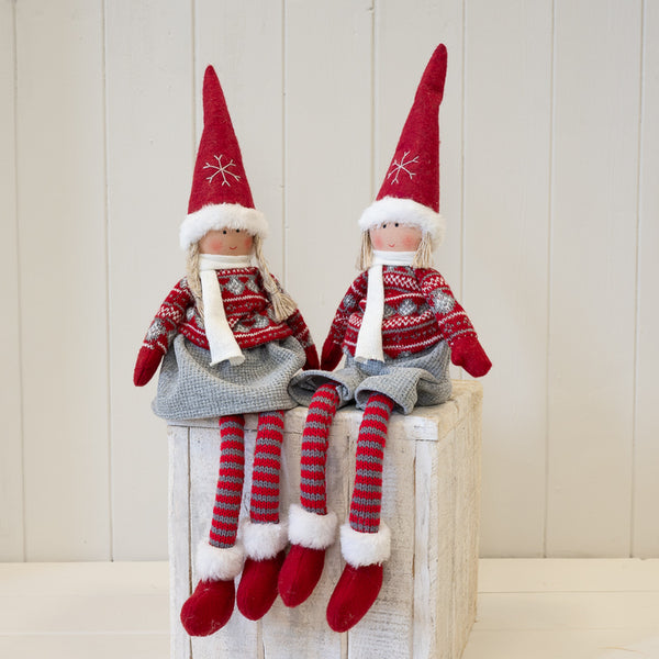 Fabric Boy in Winter Sweater Red and Grey