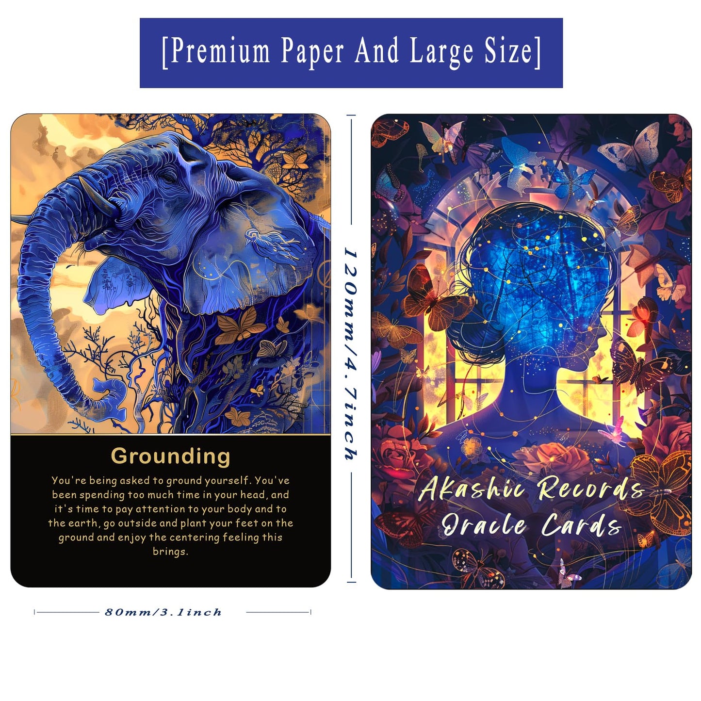 Pailing Akashic Oracle Cards – 75-Card Energy Healing Deck for Beginners & Advanced Readers