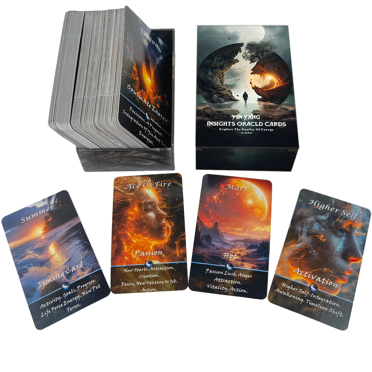 Pailing Yin & Yang Oracle Cards – 68-Card Karma Connection Deck for Balance