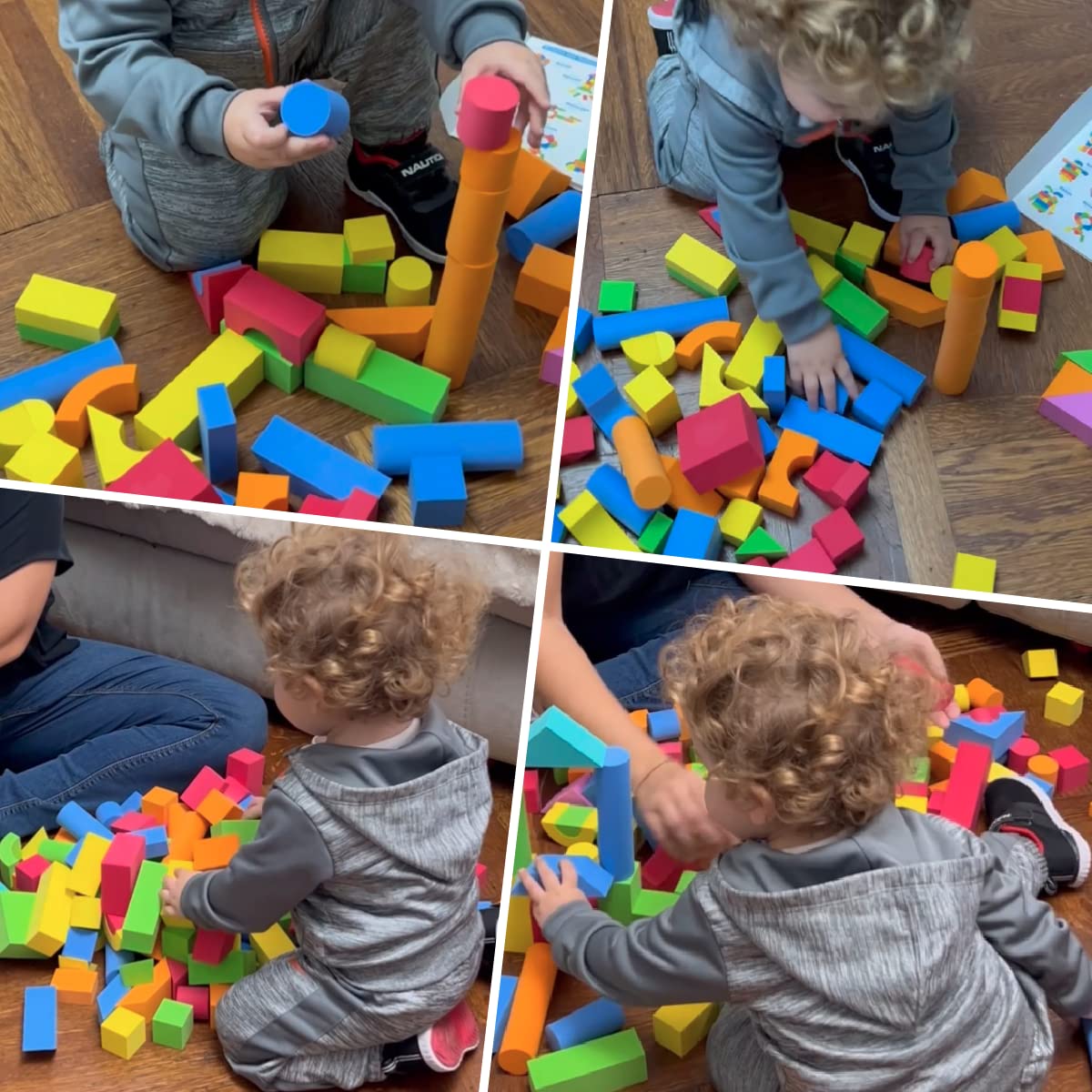 Pairez Toys Foam Blocks for Toddlers - 138-Piece Soft EVA Stacking & Learning Toy Set