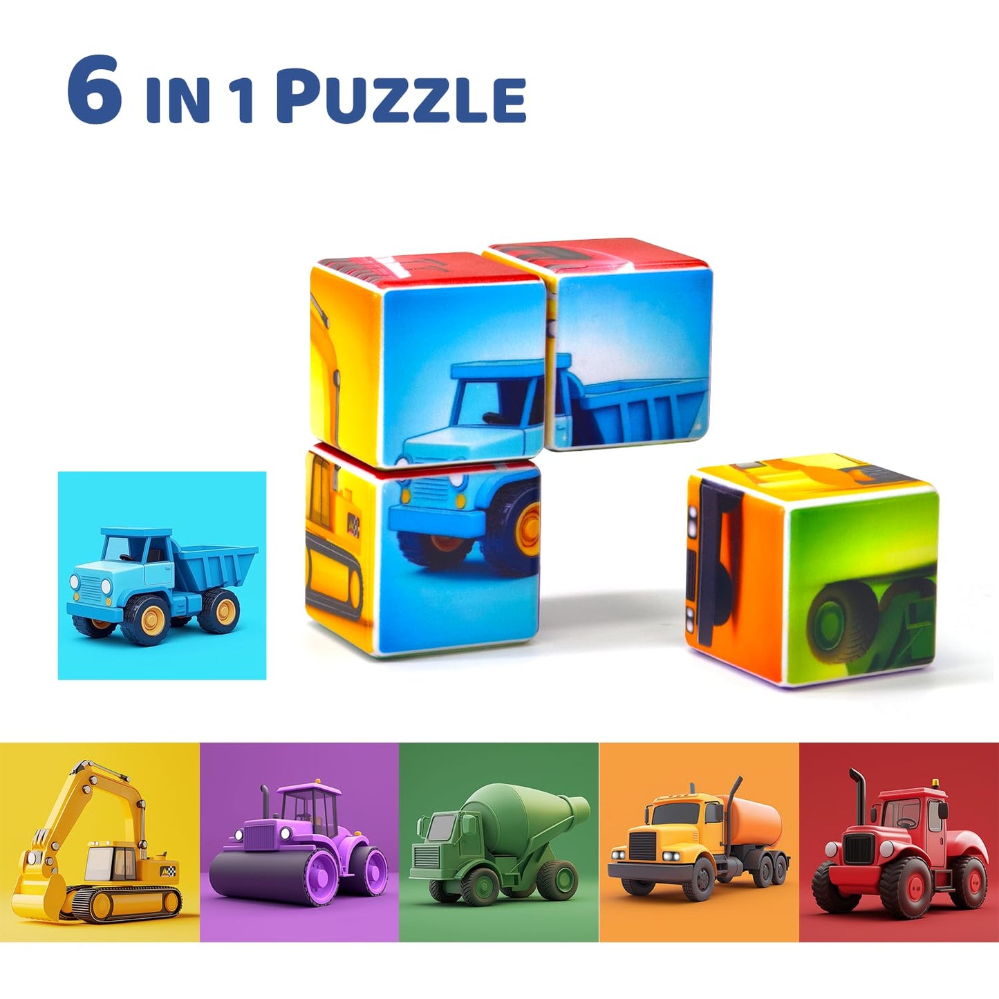 Pairez Toys Magnetic Cubes for Toddlers – 1.65 Inch Large Building Blocks & STEM Play