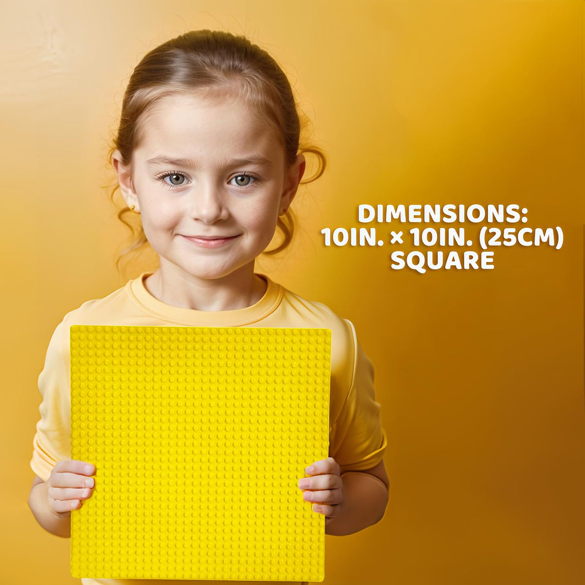 Pairez Toys Classic Baseplate 32x32 – 8-Pack Square Building Plates, Compatible with Major Brands (Yellow & Red)