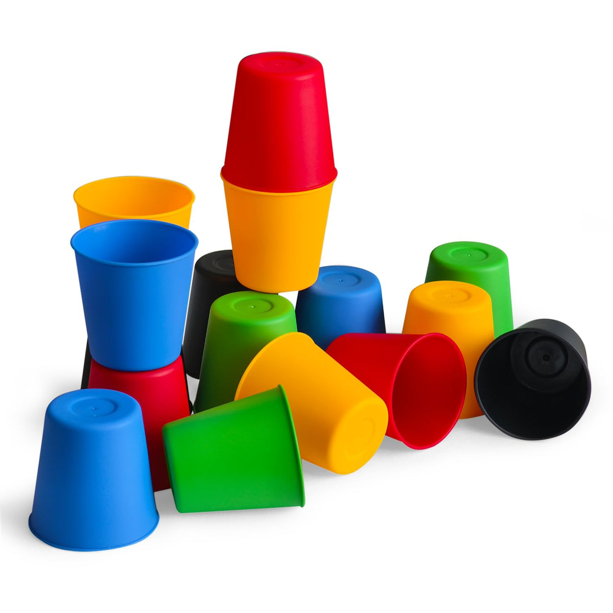 Pairez Toys Quick Stacking Cups Game – 30 Cups, 24 Cards, Family Matching Race