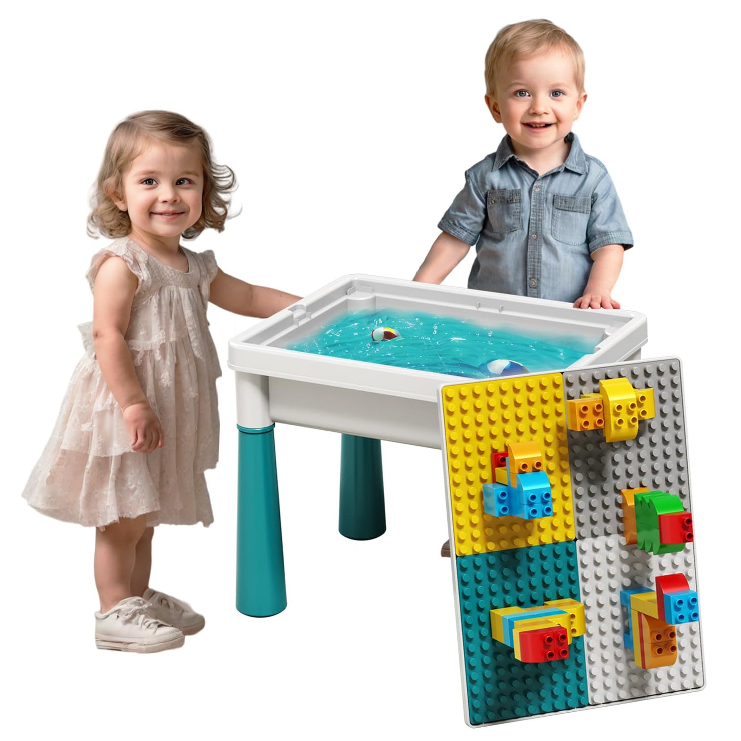 Pairez Toys Small Activity Table for Toddlers 1-3 | Sensory Play & Learning Table