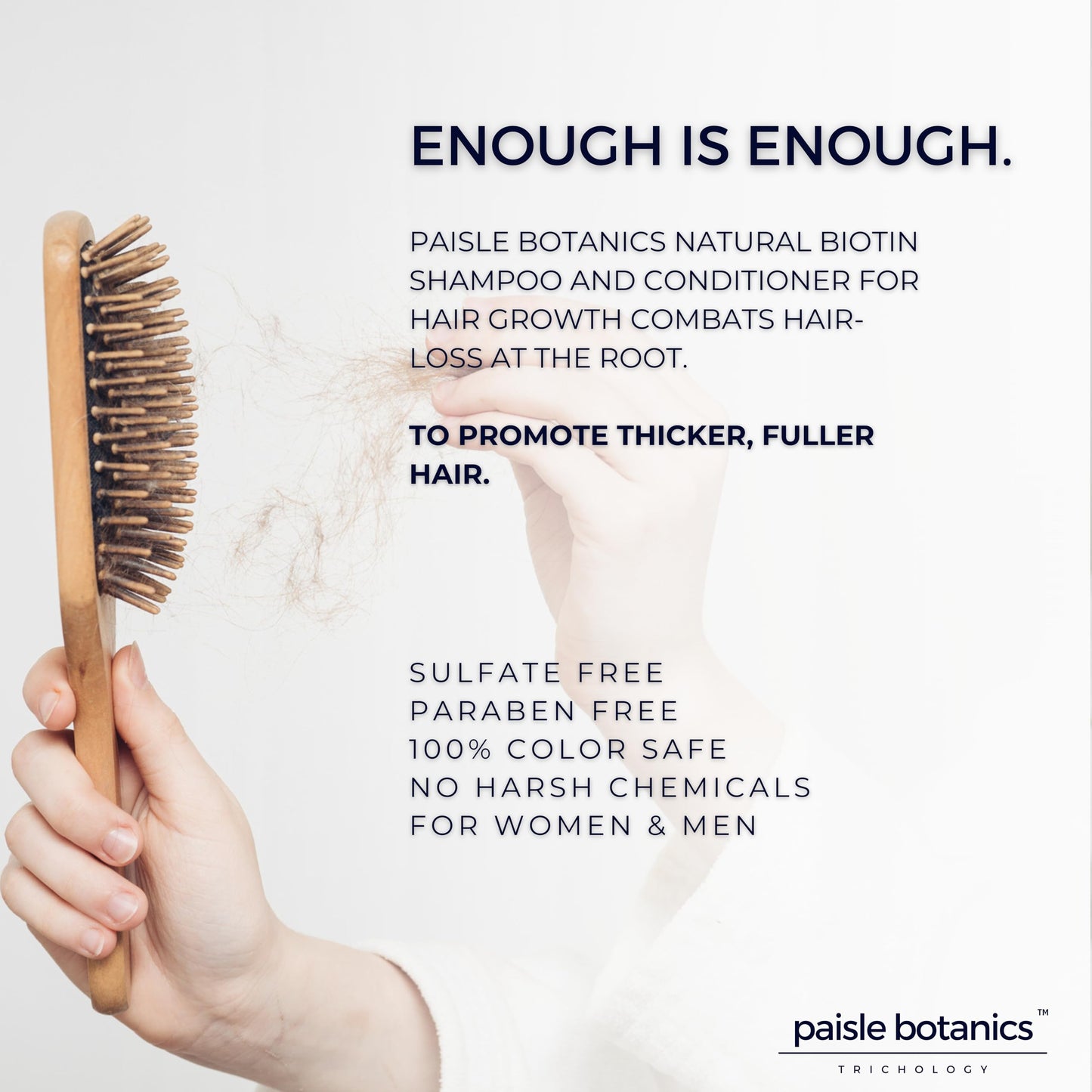 Paisle Botanics Biotin 2-in-1 Shampoo & Conditioner | Hair Thickening