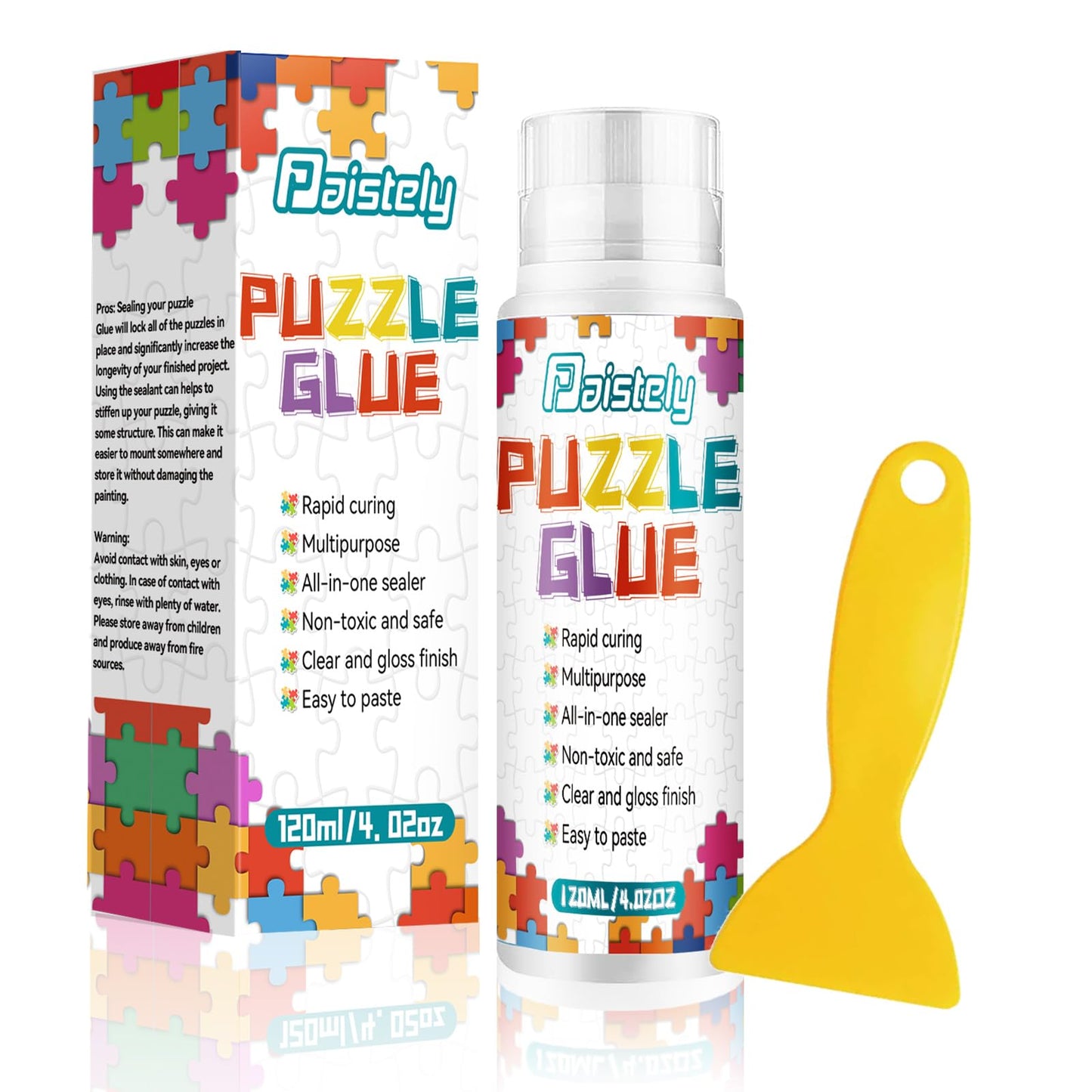 Paistely Puzzle Glue – Clear Quick-Dry PVA for 1000/3000/5000-Piece Puzzles