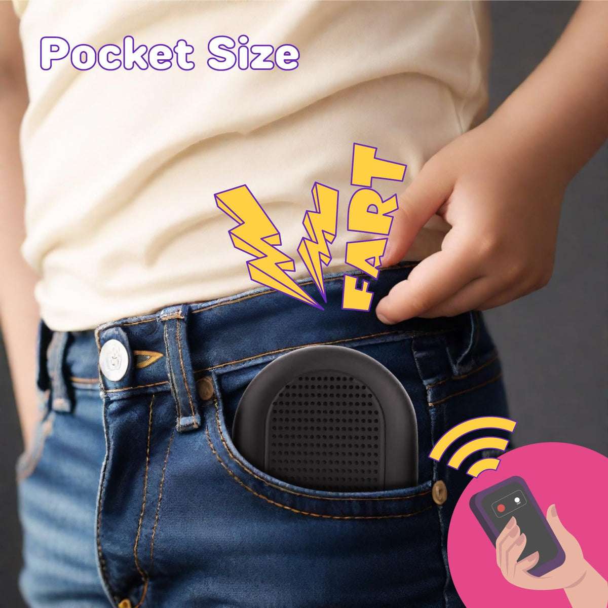Pajojoqa Fart Machine with Remote – Fun Prank Toy for Parties & April Fools' Day