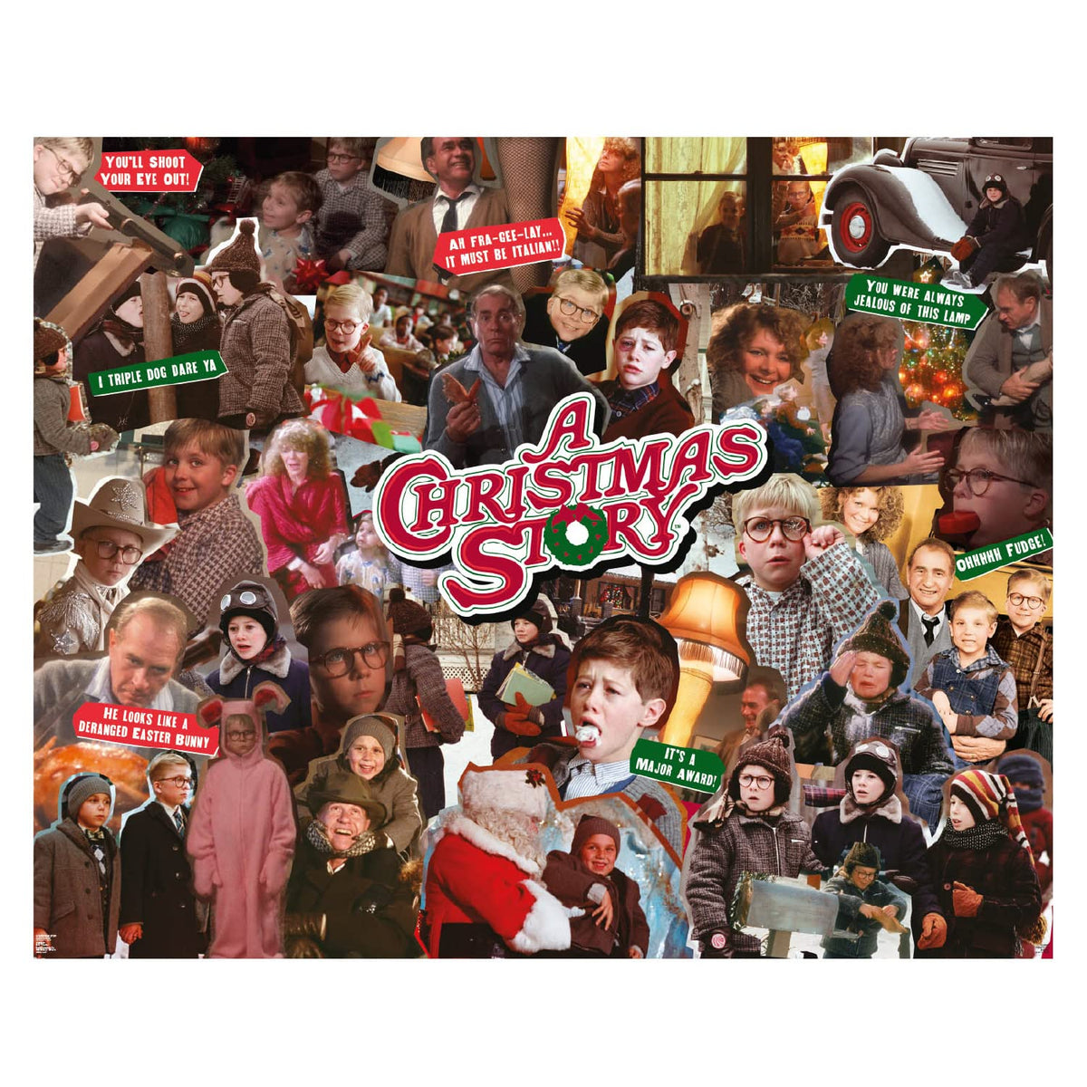 Paladone A Christmas Story 1000-Piece Jigsaw Puzzle - Classic Movie Collage (PP7844CS)
