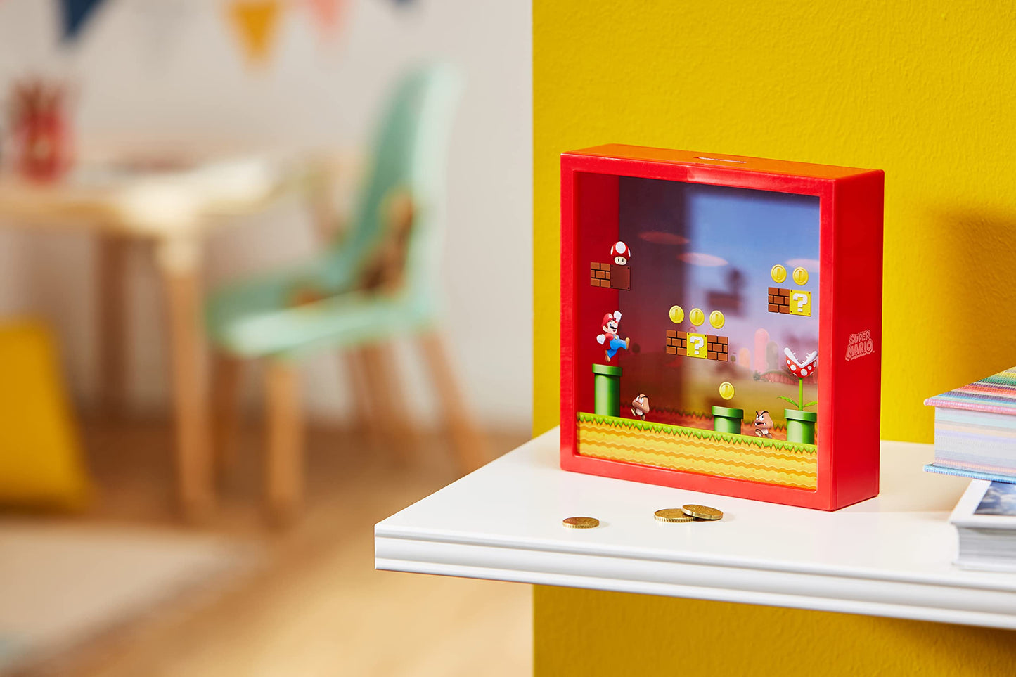 Paladone Super Mario Arcade Money Box – Official Mario Piggy Bank | Kids Gift & Room Decor