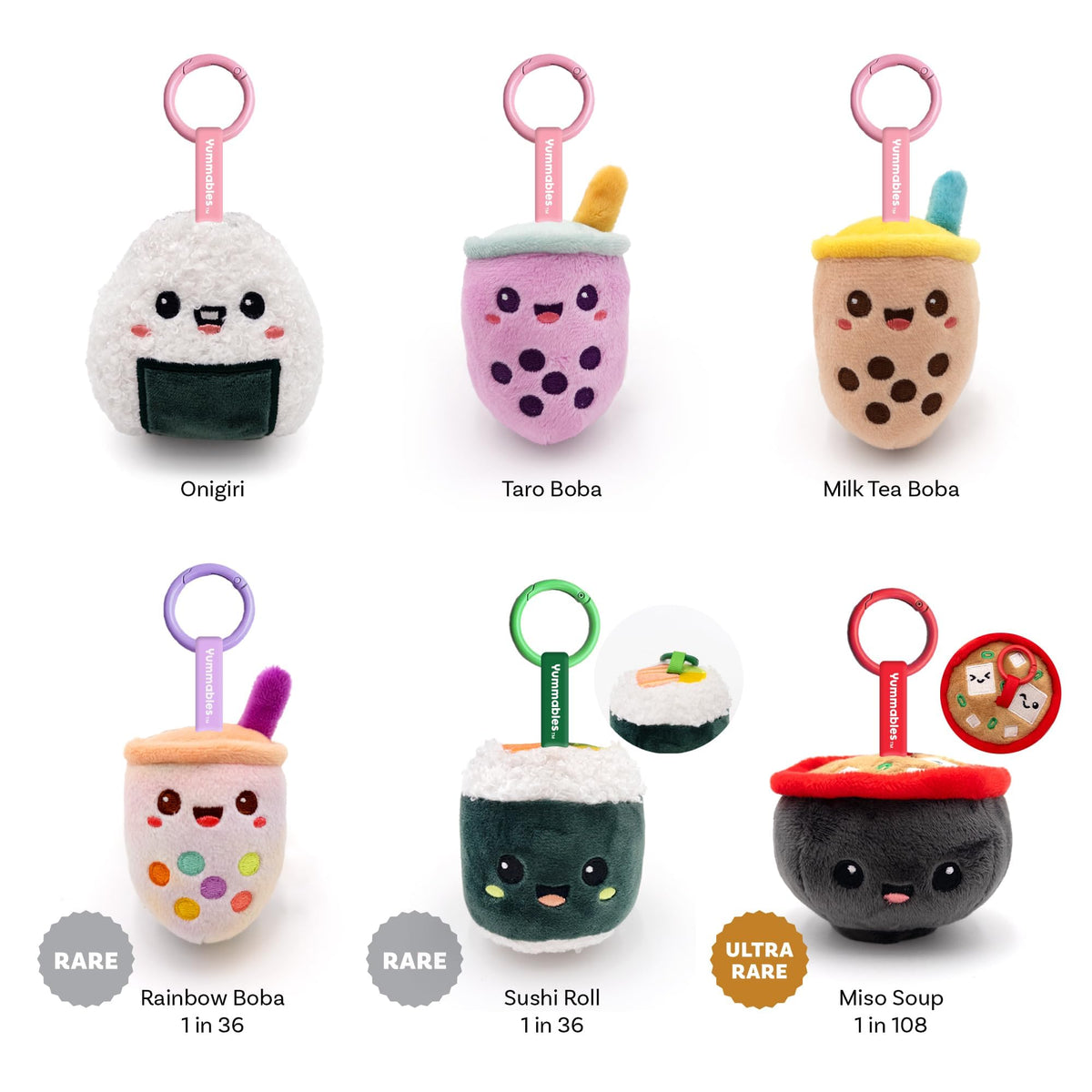 Pals & Co. Yummables Bento Besties Blind Box Plushies – Collectible Snack Keychains