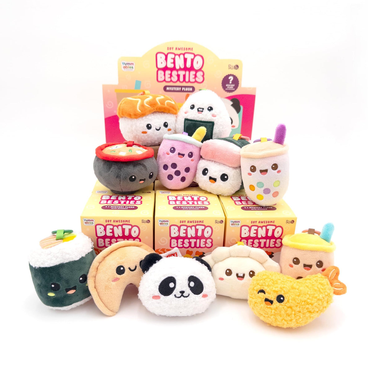 Pals & Co. Yummables Bento Besties Blind Box Plushies – Collectible Snack Keychains