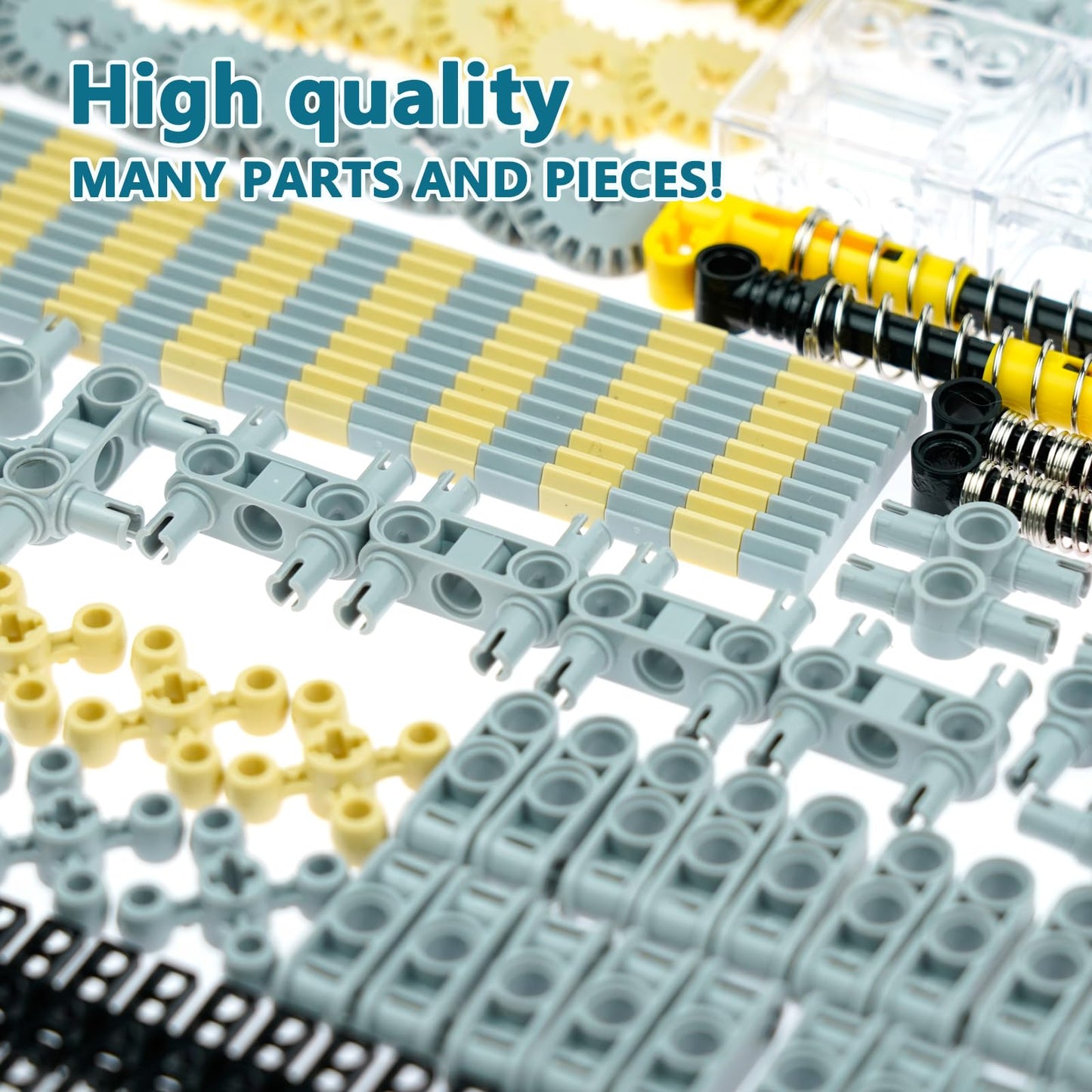 Pamvava Gears-Axles-Pins Sets for Technic Building - Motor Compatible