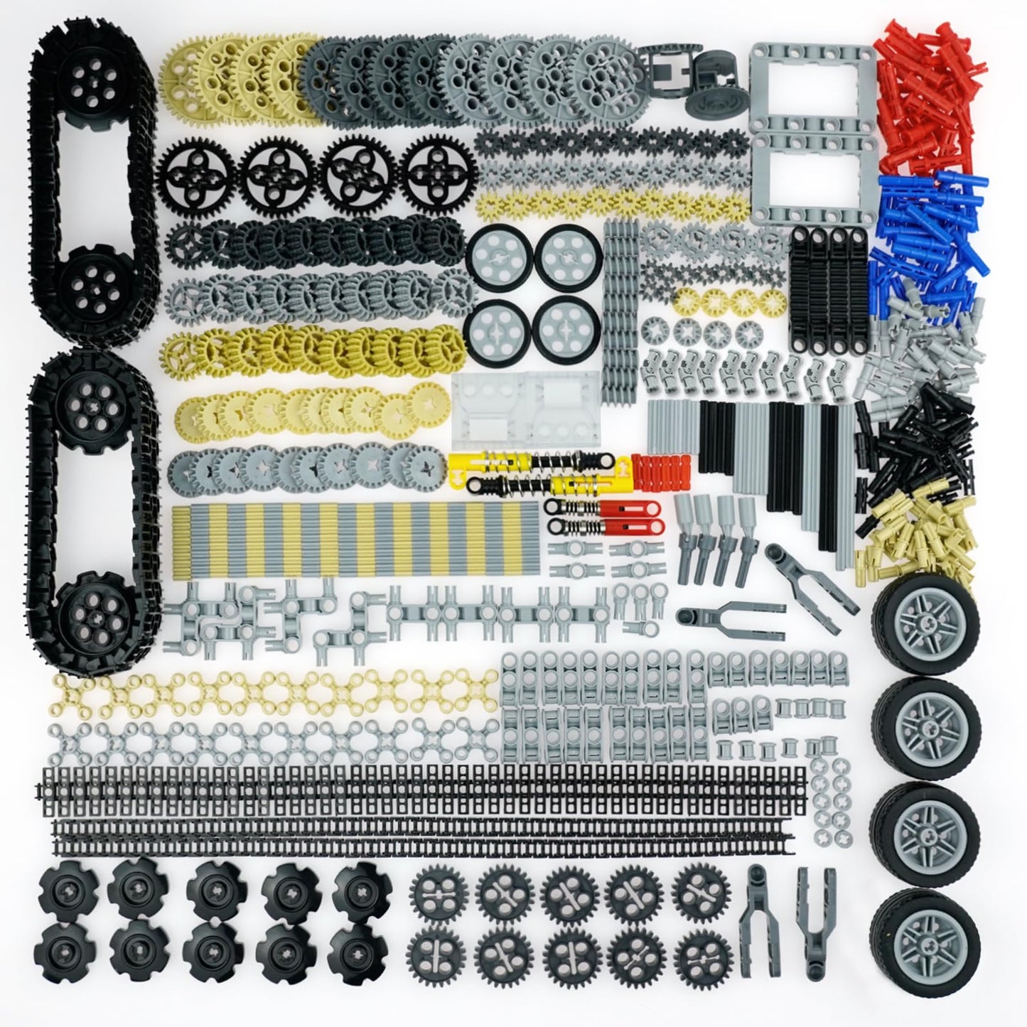 Pamvava Gears-Axles-Pins Sets for Technic Building - Motor Compatible