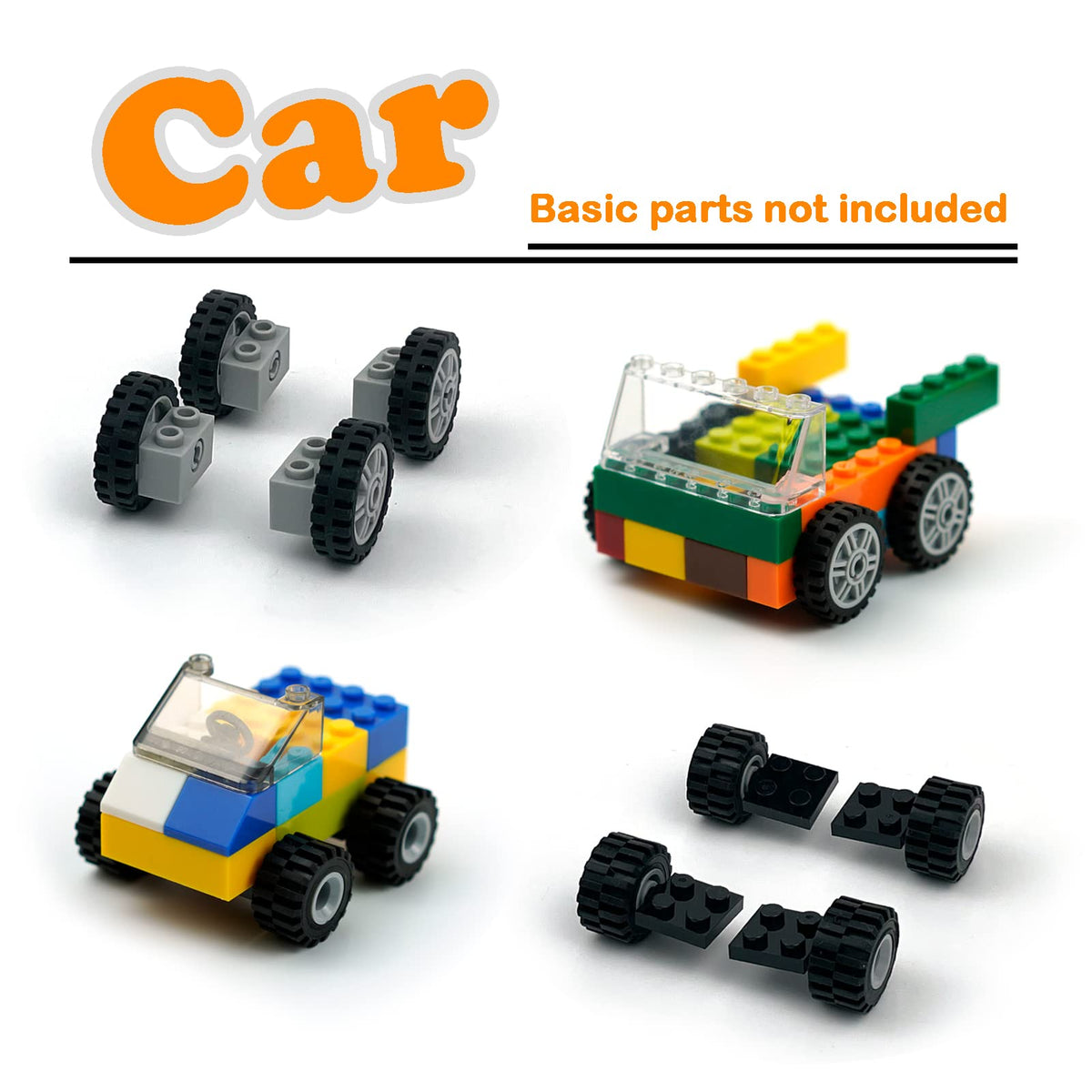 Pamvava Wheels & Axles Sets – 102 Car Parts Educational Toys