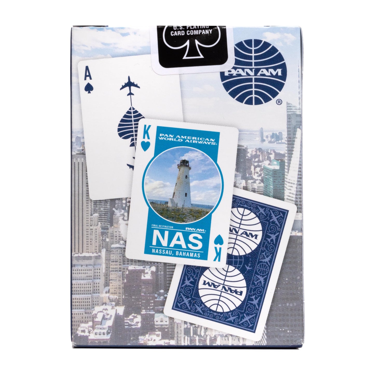 Bicycle Pan Am Air Playing Cards 2-Pack with Travel Tin – Premium Poker Decks