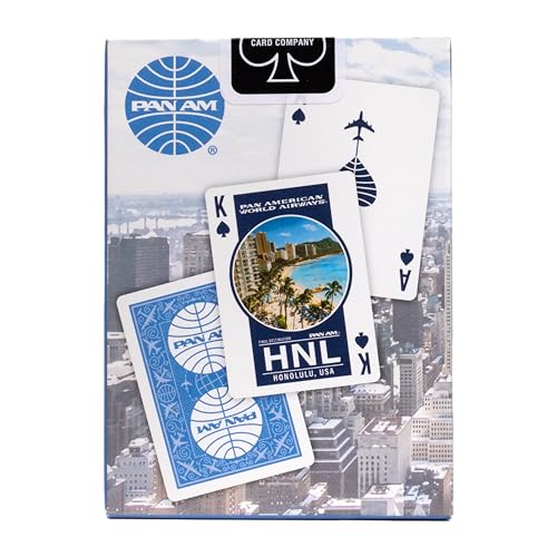 Bicycle Pan Am Air Playing Cards 2-Pack with Travel Tin – Premium Poker Decks