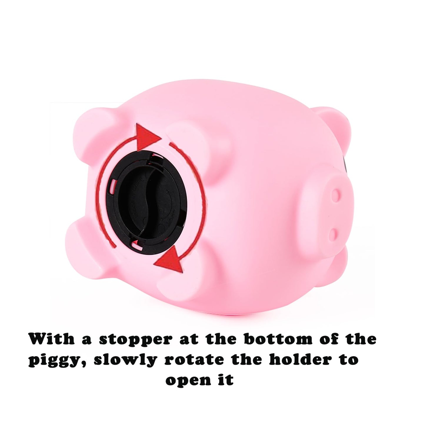 PandaEar Piggy Bank – Unbreakable Pink Coin Bank for Kids, Shatterproof & Easy Access