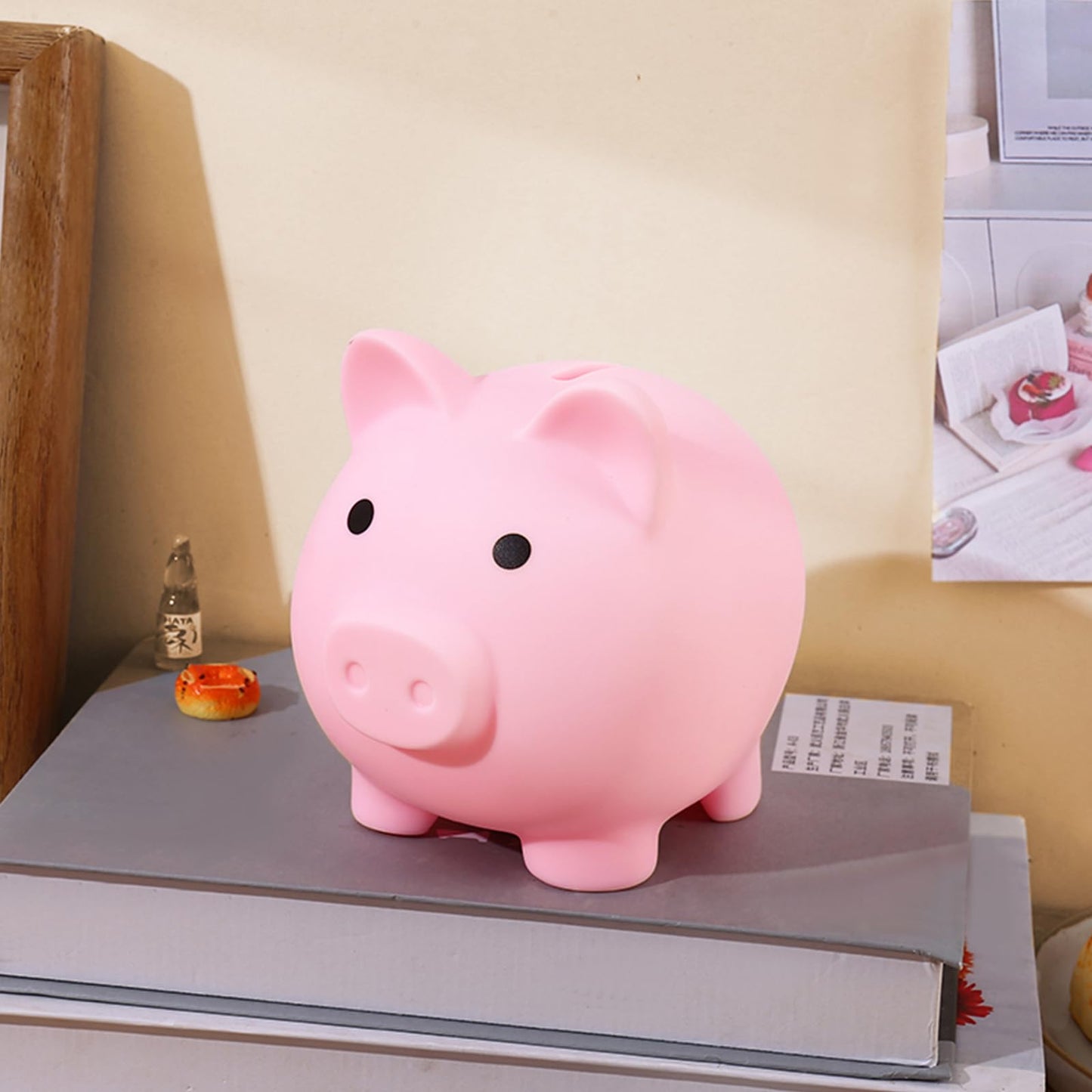 PandaEar Piggy Bank – Unbreakable Pink Coin Bank for Kids, Shatterproof & Easy Access