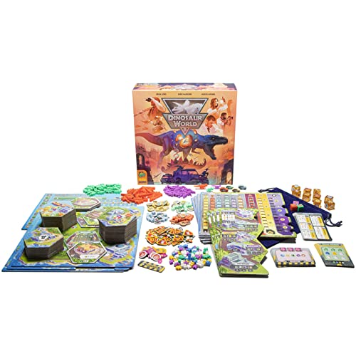 Dinosaur World Board Game by Pandasaurus – Draft, Build, Explore Your Dino Park