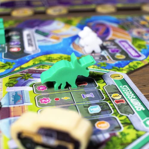 Dinosaur World Board Game by Pandasaurus – Draft, Build, Explore Your Dino Park