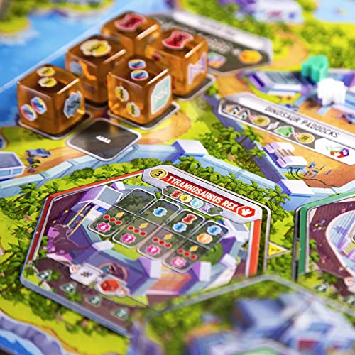 Dinosaur World Board Game by Pandasaurus – Draft, Build, Explore Your Dino Park